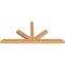 Ekena Millwork Saratoga Timber Gable Bracket, Western Red Cedar, 108"W x 49"H x 5 1/2"D x 5 1/2"F, 11/12 Pitch GBW108X49X0606SAR00SWR - alternate 5